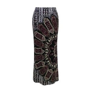 Boho Maxi Skirt Paisley Print